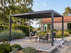 Bioclimatic pergola gazebo San Pablo Alu+, 2x3 m, Black