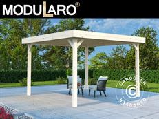 Tonnelle en bois, 3,49x3,49x2,54m, 12,2m², Naturel