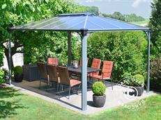 Tonnelle de jardin Martinique, Palram/Canopia, 2,96x4,3m, Anthracite