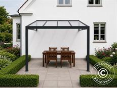 Terrassenüberdachung San Pablo Alu+, 3x3m, Schwarz