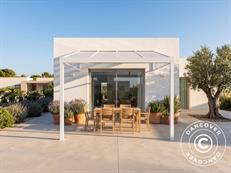 Terrassenüberdachung San Pablo Alu+, 3x3m, Weiß
