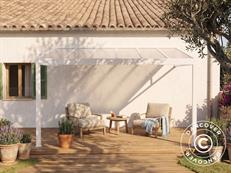 Terrassenüberdachung San Pablo Alu+, 4x3m, Weiß