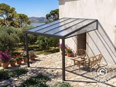 Terrassenüberdachung San Pablo Alu+, 3x4m, Schwarz