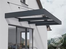 Marquise Sophia XL 3000, Palram/Canopia, 1,40x2,86x0,17m, Gris foncé/Transparent