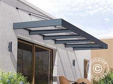 Marquise Sophia XL 5000, Palram/Canopia, 1,40x4,71x0,17m, Gris foncé/Transparent