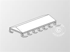 Copertura del tetto per il Tendone per feste Exclusive 6x12m PVC, Bianco/Grigio