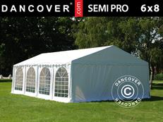 Tente de réception SEMI PRO Plus 6x8m PVC 900, Blanc