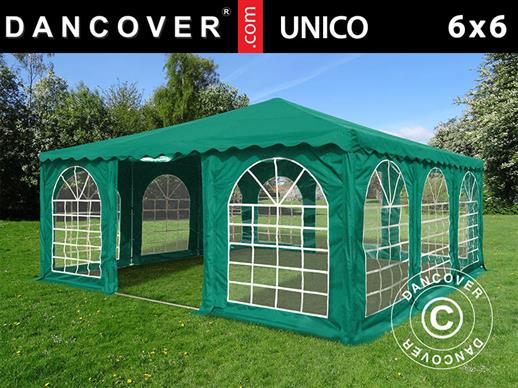 Partyzelt Pagoda UNICO 6x6m, Dunkelgrün Partyzelt Pagoda UNICO 6x6m, Dunkelgrün