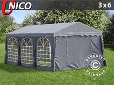 Partytent UNICO 3x6m, Donkergrij