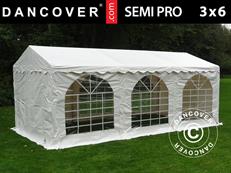 Carpa para fiestas SEMI PRO Plus 3x6m PVC 900, Blanco