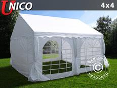 Partytent UNICO 4x4m, Wit
