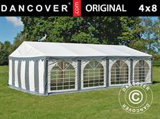 Partytent Original 4x8m PVC 900, Grijs/Wit