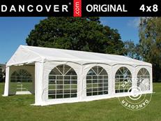 Partytent Original 4x8m PVC 900, "Arched", Wit