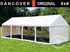 Partytent Original 4x8m PVC 900, Panorama, Wit