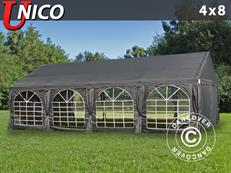 Partytent UNICO 4x8m, Donkergrij