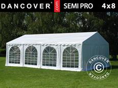 Carpa para fiestas SEMI PRO Plus 4x8m PVC 900, Blanco
