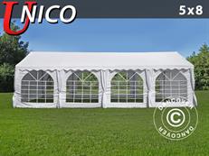 Partytent UNICO 5x8m, Wit