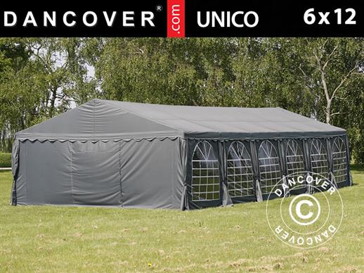 Partyzelt UNICO 6x12m, Dunkelgrau Partyzelt UNICO 6x12m, Dunkelgrau