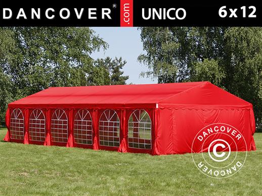 Partyzelt UNICO 6x12m, Rot Partyzelt UNICO 6x12m, Rot