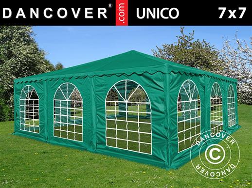 Partyzelt Pagoda UNICO 7x7m, Dunkelgrün Partyzelt Pagoda UNICO 7x7m, Dunkelgrün