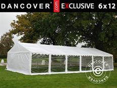 Carpa para fiestas Exclusive 6x12m PVC 900, Blanco, Panorama
