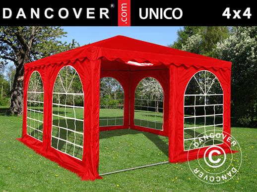 Partyzelt Pagoda UNICO 4x4m, Rot Partyzelt Pagoda UNICO 4x4m, Rot