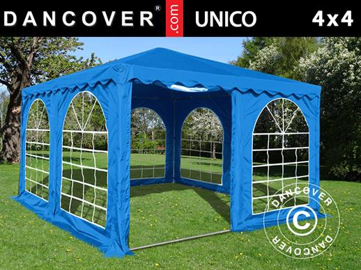 Partyzelt Pagoda UNICO 4x4m, Blau Partyzelt Pagoda UNICO 4x4m, Blau