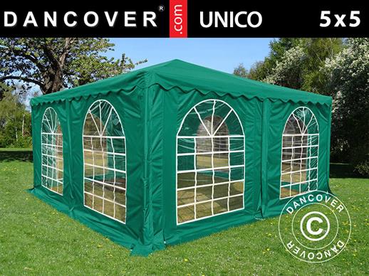 Partyzelt Pagoda UNICO 5x5m, Dunkelgrün Partyzelt Pagoda UNICO 5x5m, Dunkelgrün