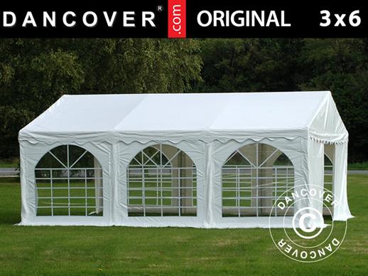 Tente de réception Original 3x6m PVC, Blanc Tente de réception Original 3x6m PVC, Blanc