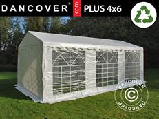 Tente de réception PLUS 4x6m PE 700, Blanc