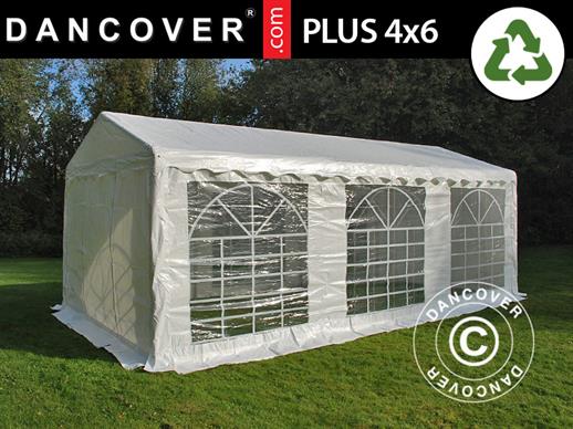 Tente de réception PLUS 4x6m PE, Blanc Tente de réception PLUS 4x6m PE, Blanc