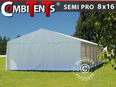 Tente de réception, SEMI PRO Plus CombiTents® 900 8x16 (2,6)m, 6-en-1, Blanc