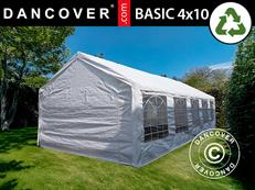 Carpa para fiestas Basic 4x10m PE 500, Blanca
