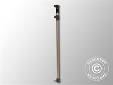 Komplette Eckstange 1,77/2,37m, Grau