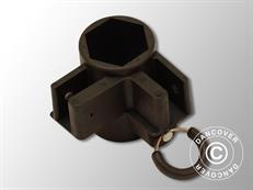 Eckstangen-Verbindungsstück, Schwarz