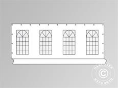 Paroi latérale avec fenêtre pour tente de réception PLUS 8m, Blanc