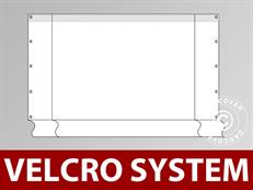 Muro hastial PLUS 3m con puerta amplia, Blanco