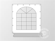 Paroi latérale avec fenêtre pour tente de réception SEMI PRO, Blanc/Gris