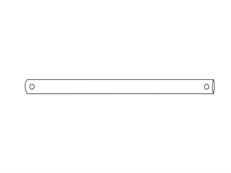 Tube pour cadre de rigidification, Ø38mm, 880mm