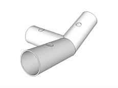 Triple fixation, Ø42+Ø54mm, 140°