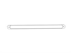 Tubo orizzontale frontone, Ø25mm, 1475mm