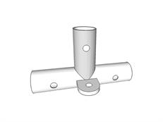 3-Wege-Verbindungsstück, Ø42+Ø54mm
