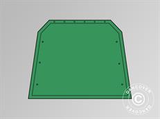 Muro hastial/puerta para carpa garaje PRO 3,77x7,3m y 3,77x9,7m PVC, Verde