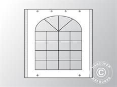 Paroi avec fenêtre pour tente de réception UNICO, PVC/Polyester, 2m, blanc