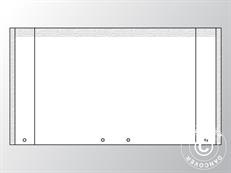 Mur d'extrémité UNICO 3m avec entrée large (3x6m), Blanc