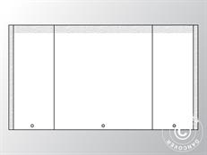 Mur d'extrémité UNICO 3m avec entrée étroite (3x6m), Blanc