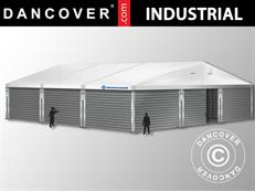 Magazzino Industriale Alu 15x15x6,03m con portone scorrevole, PVC/Metallo, Bianco