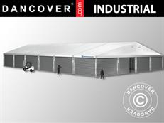 Magazzino Industriale Alu 20x30x8,04m con portone scorrevole, PVC/Metallo, Bianco