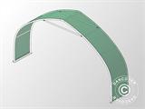 Pikendus 1,5m Ladu tent, kaarhall 9x15x4,42m, PVC, Roheline