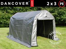 Tenda magazzino PRO 2x3x2m PE, Grigio